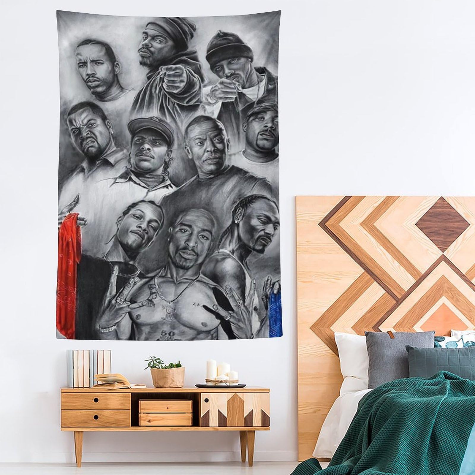 Poster da parete con cantante rap hip hop e stelle (29), decorazione per la casa, decorazione per la casa, 152,4 x 228,6 cm