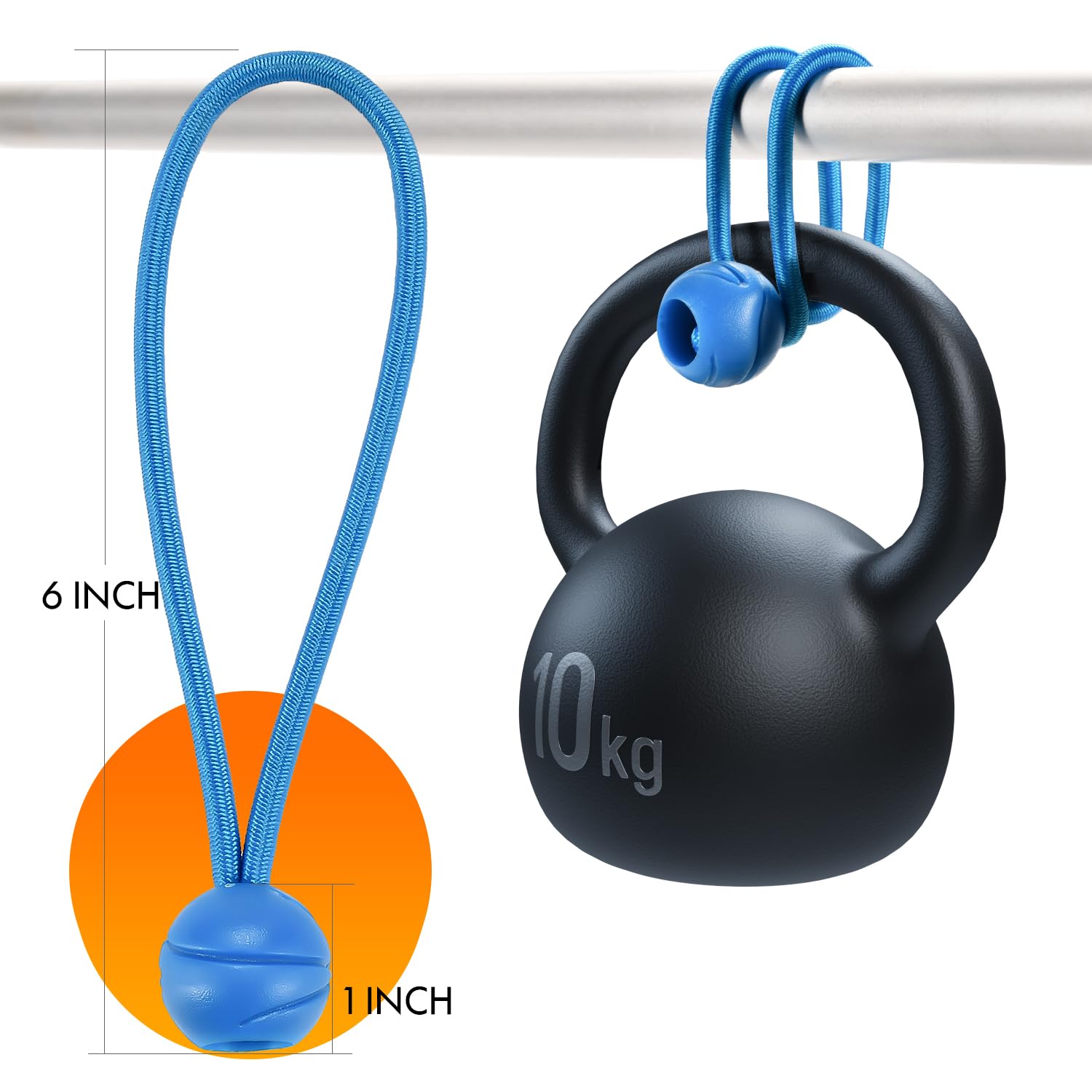 XIANGLE Lot De 50 Tendeurs Avec Boules, Cordons élastiques à