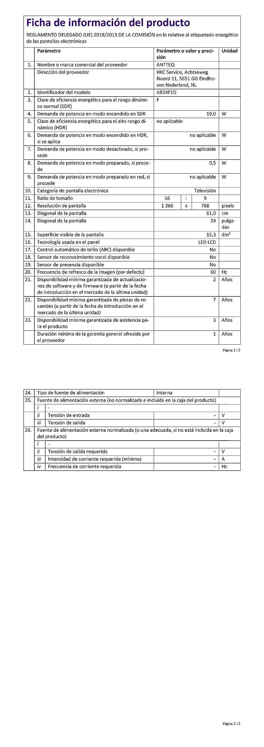 Télécommande Neuve Pour Téléviseurs Radiola - Modèles LD32-RAD050H, RAD-LD22100K