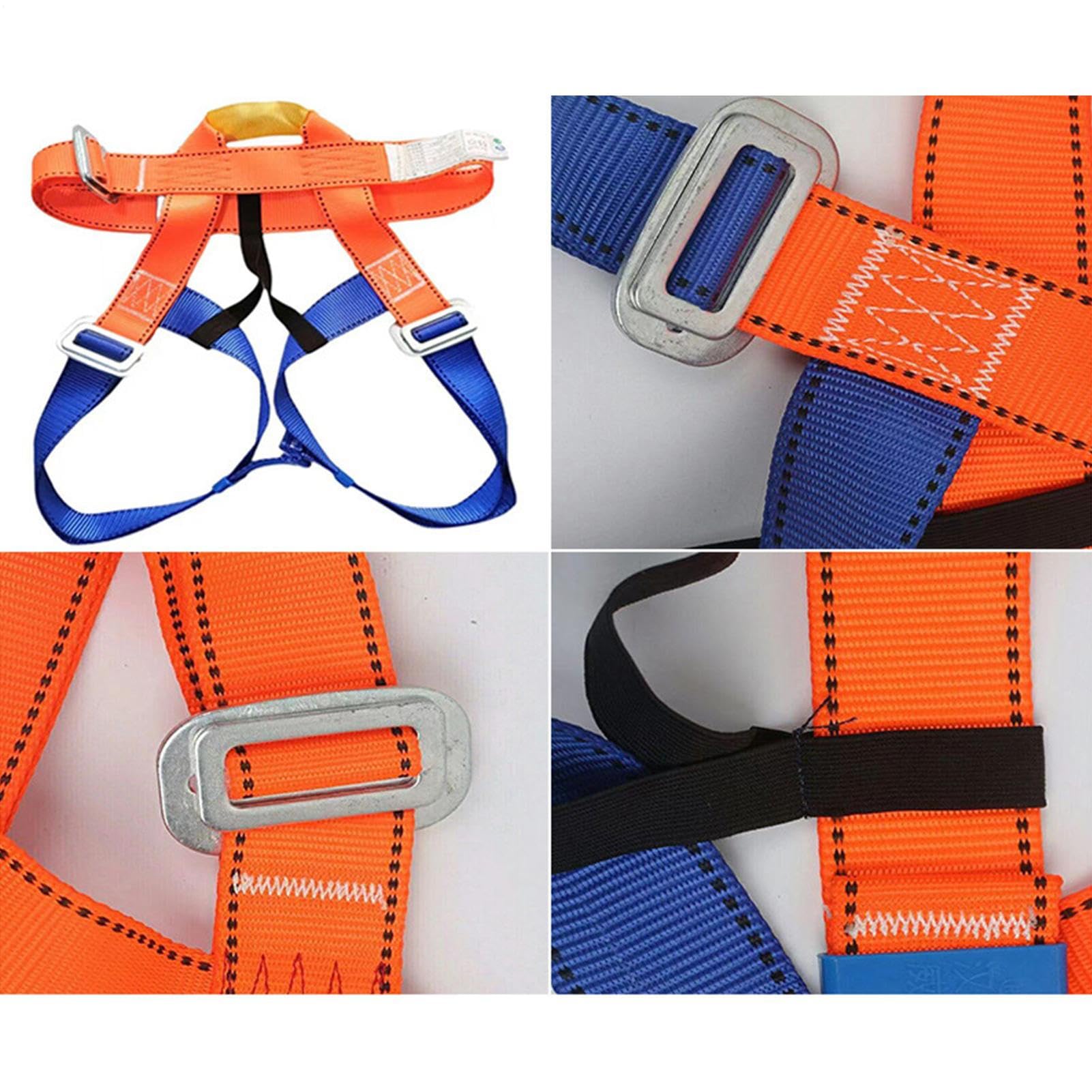 Générique Baudrier d'escalade - 9x2.6x2.5cm ABS | Ceinture De Sécurité Demi-Corps - Équipement De Rappel | Matériel d'alpinisme Épais Confortable Toiture Construction