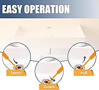 Vista 4 de Paquete de 8 Destapacaños de Serpiente de Drenaje de 25 Pulgadas, Removedor de Cabello de Drenaje, Herramienta Limpiadora de Barrena de Serpiente