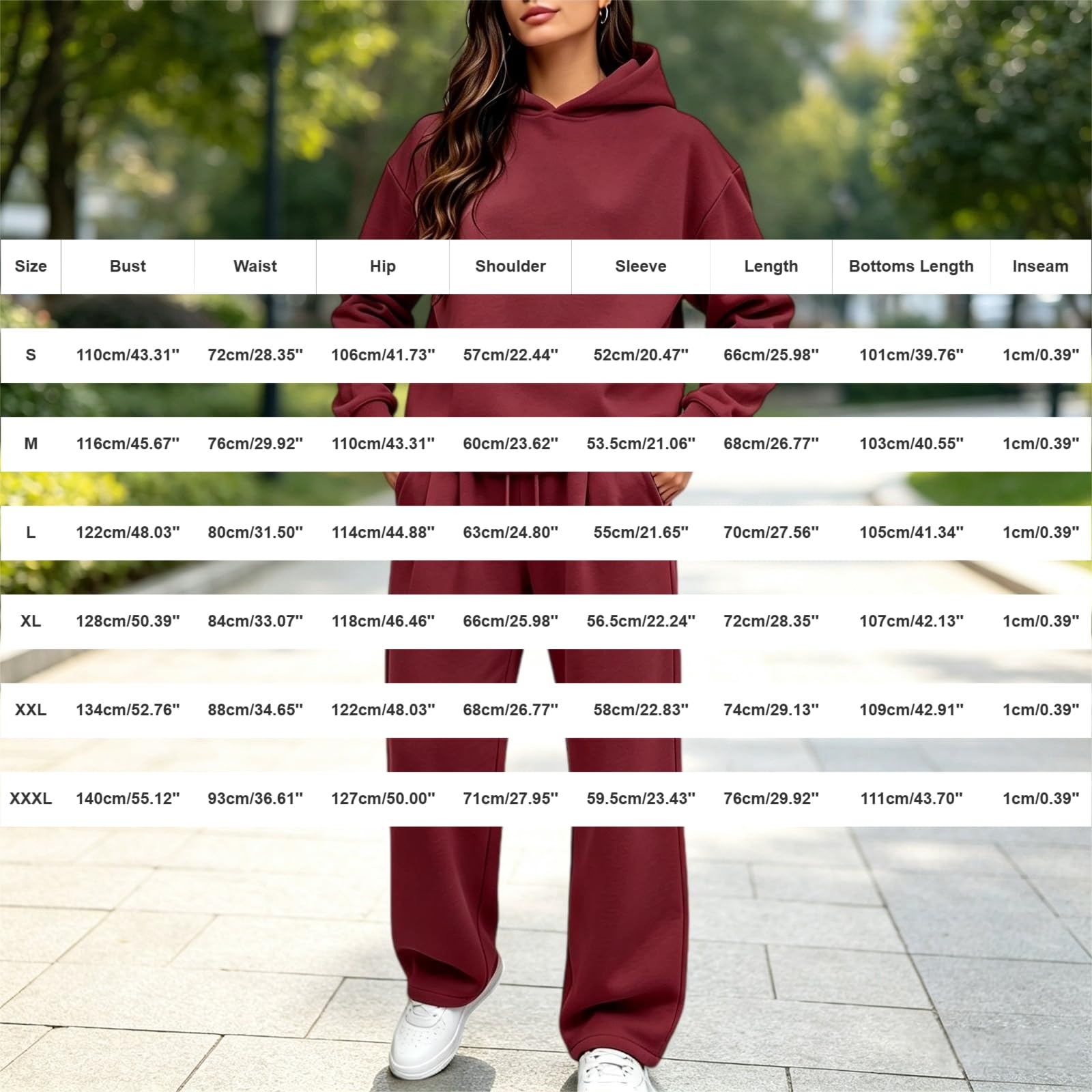 Tuta Donna Sportiva Completa Felpa con Cappuccio E Pantaloni