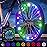 Activ Life LED Bike Wheel Lights with Batteries Included, Get 100% Brighter and Visible from All Angles for Ultimate Safety & Style (1 Tire Pack, Pastel)