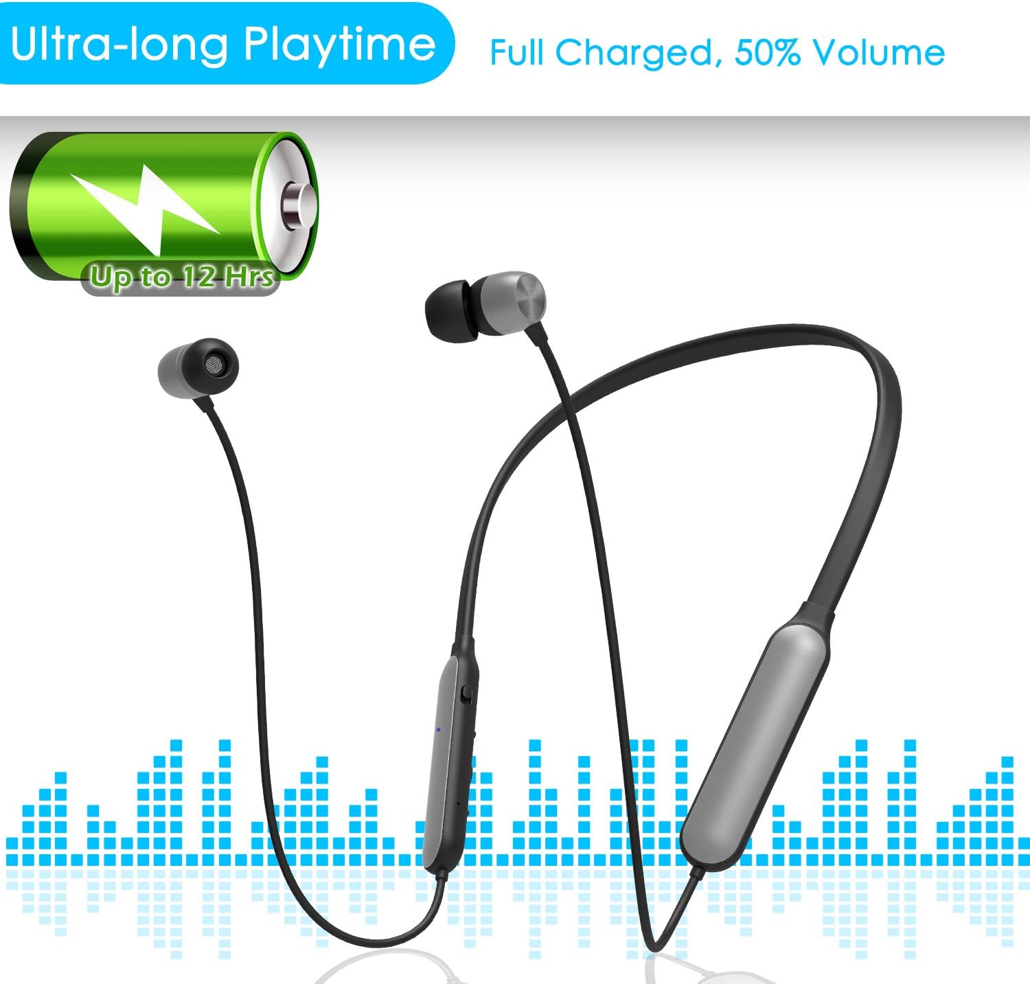 Giveet Wireless Gaming Headset showing its design and battery life indicator