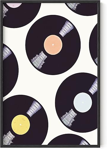 Miniatura 42 de HAUS AND HUES Pósteres Groovy - Arte de pared retro de los años 70, decoración de habitación hippie, carteles trippy para dormitorio, póster Rays