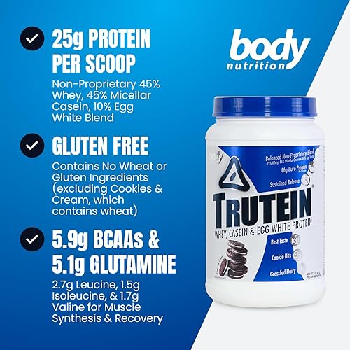 Vista 136 de Body Nutrition Trutein Mezcla de proteínas