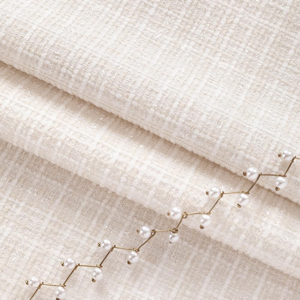 Tela de punto jacquard, material de la cubierta del respaldo, tela antiarañazos para ropa, proyectos de bricolaje, decoración del hogar, paño de punto cepillado de 147 cm de ancho, accesorios de