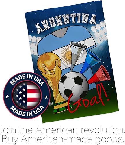 Miniatura 5 de Bandera de fútbol de Argentina para jardín, juego deportivo, portería, fútbol, entretenimiento, actividad física, decoración de casa, cartel de