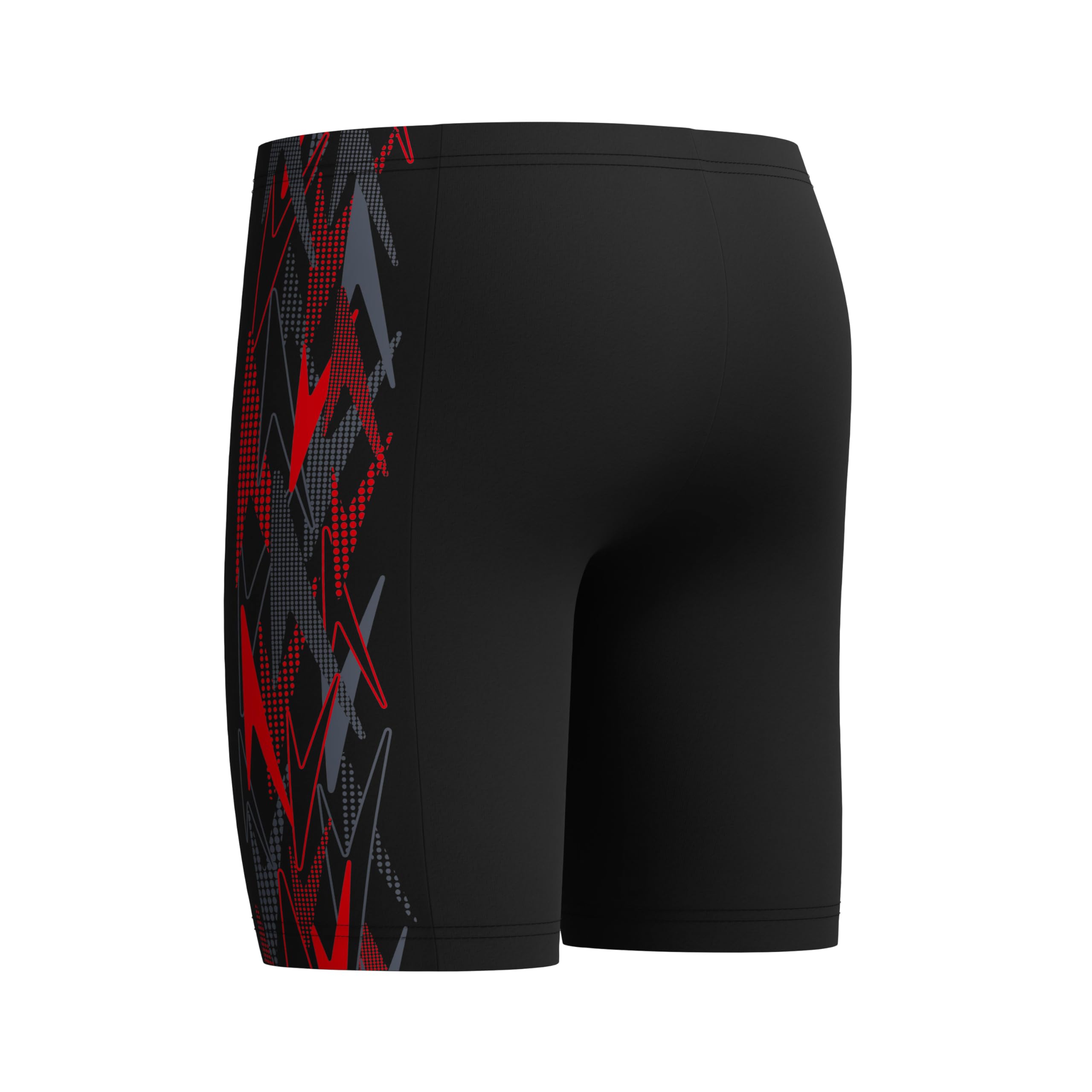 Speedo Jungen Placement Jammer Badehose Schwimmer Anthrazit/High Risk Red