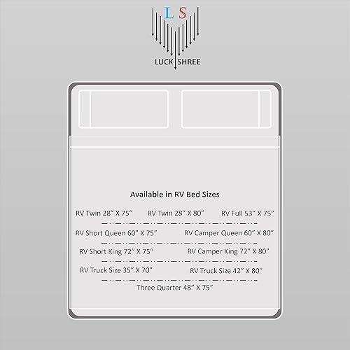 Miniatura 5 de RV-Sheets - Juego de sábanas cortas de 60 x 75 pulgadas, 600 hilos, 100% algodón egipcio para caravana, cámper, barco y autocaravana, suave y
