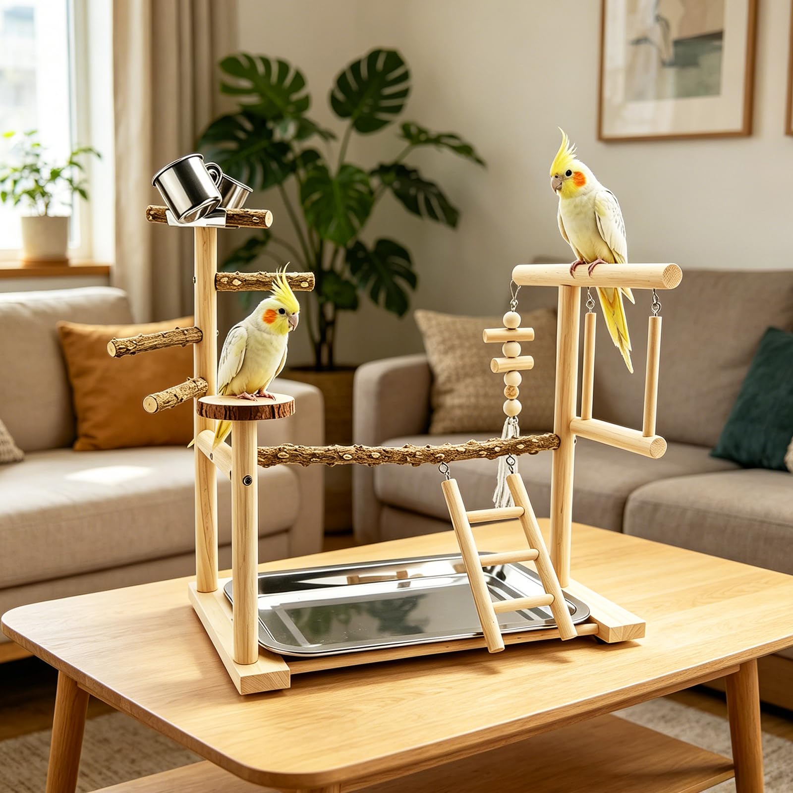 Papagei Vogelspielplatz Wellensittich Spielplatz Wellensittich Spielzeug Vogel Zubehör Vogelspielzeug Für Papageien Vogel Spielzeug Vogelbaum Bird Play Stand