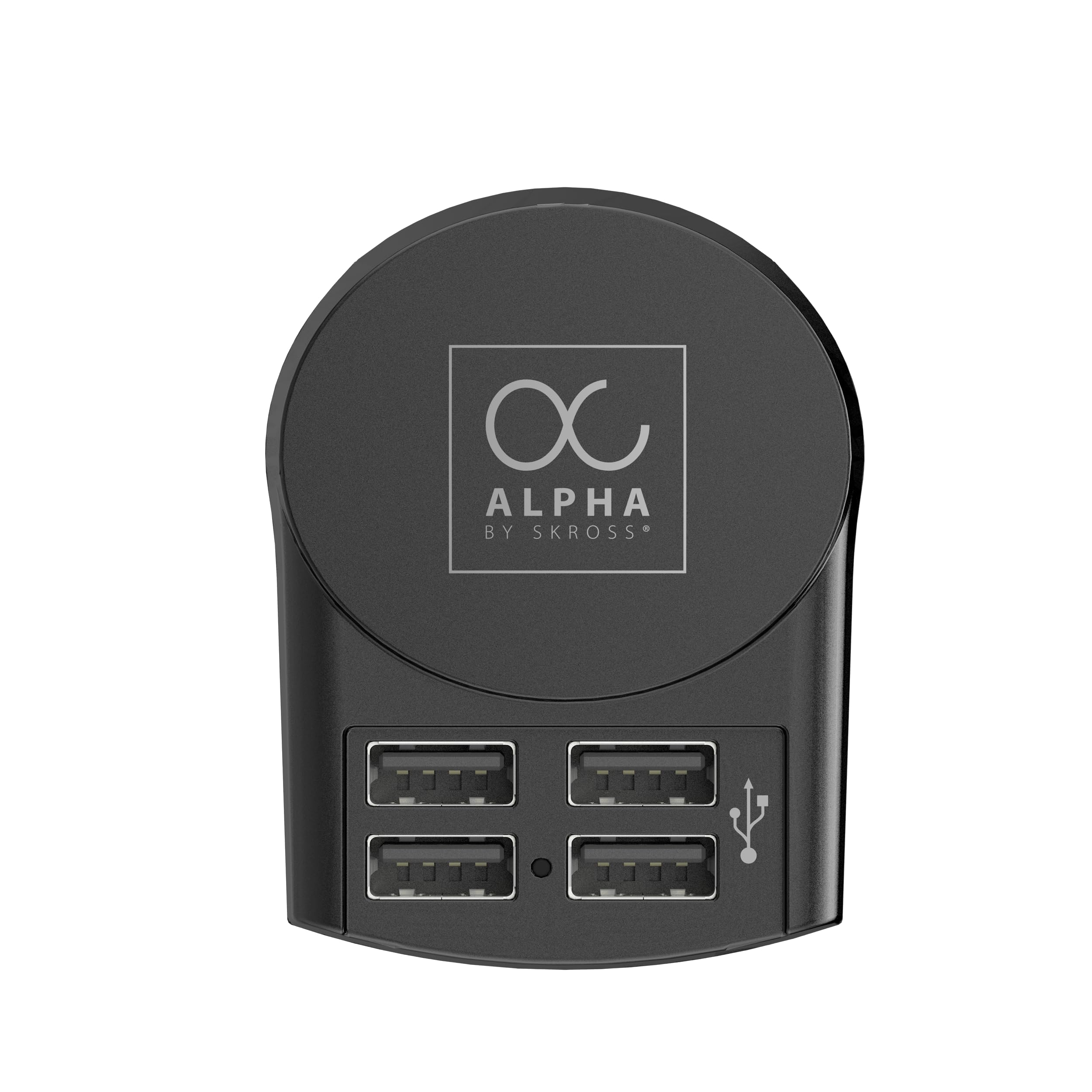 SKROSS - Alpha von Skross + 4 USB - Universal Reiseadapter von der Welt bis zur Welt - Spannung und Kraft: 100V - 1000W/250V - 2500W - 10a für Laptop und Haartrockner + 4 USB (24W - 4,8a)