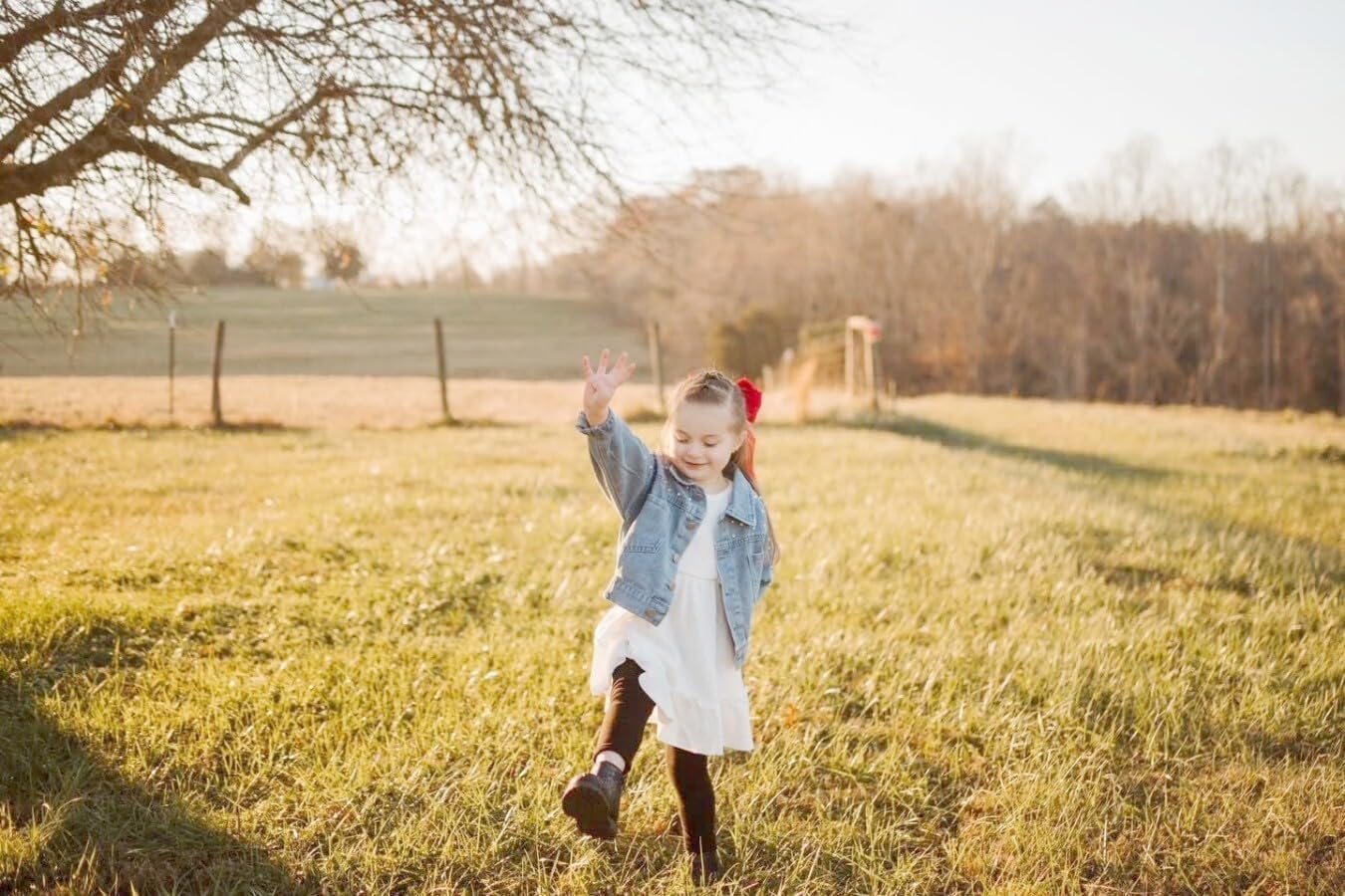 Girls' Classic Pearls Denim Jackets Kids Button Down Jeans Jacket Top Coat Outwear - Image 3