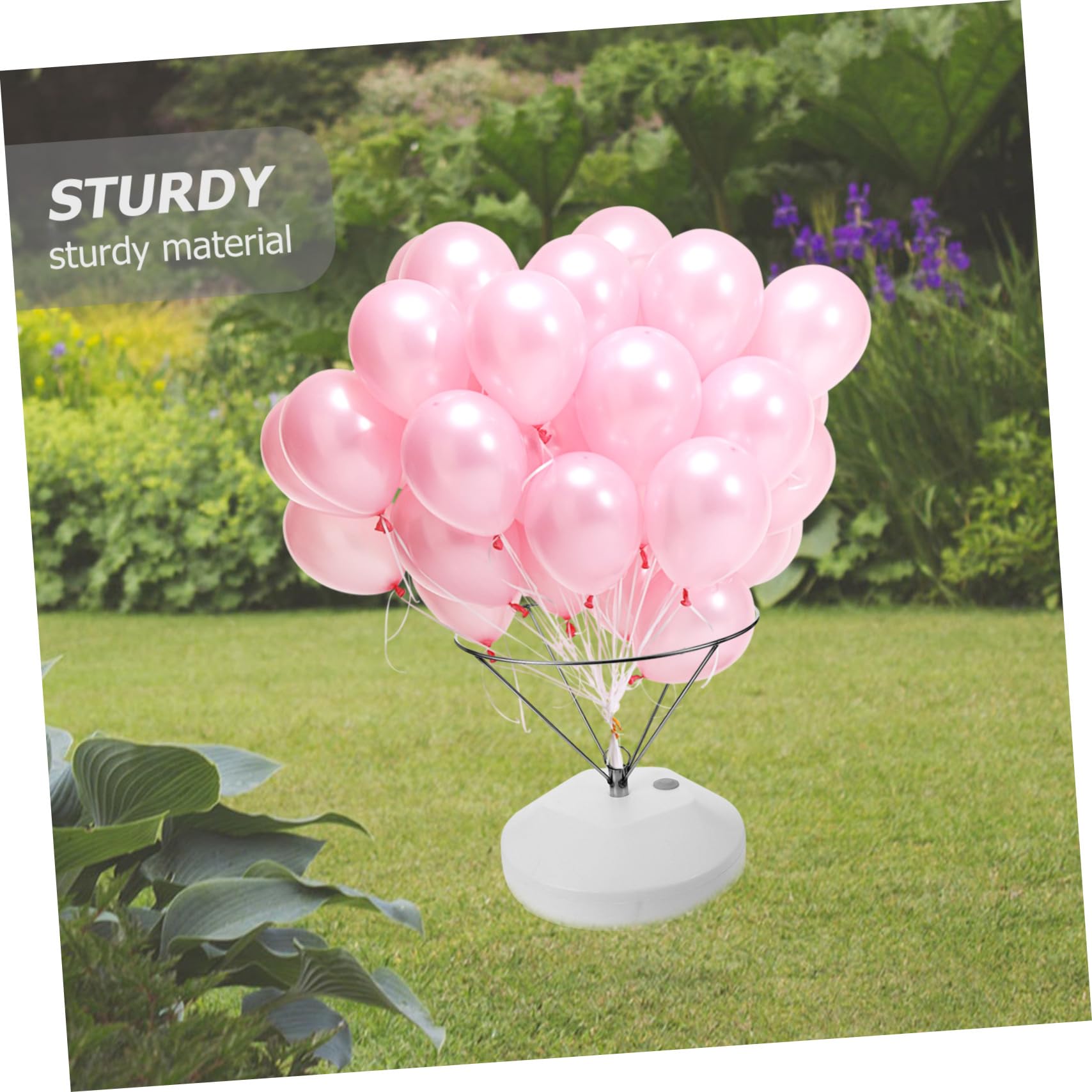 Zerodeko Sockel aus Edelstahl und Stabiles Ballongestell für Verschiedene Luftballons für Outdoor Partys und Hochzeiten