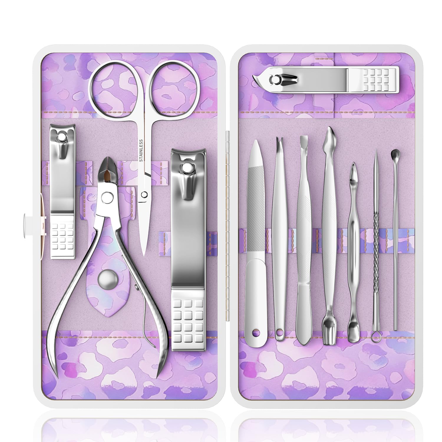 Amazon.com : ZIZZON Nail Clippers Kit Manicure Pedicure Set with