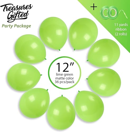 Miniatura 10 de Treasures Gifted - Globos de un solo color mate, Verde oscuro