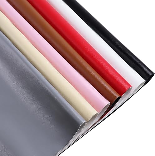 Miniatura 5 de Tela de cuero sintético impermeable de 108 x 54 pulgadas, vinilo marino, piel sintética, no se agrieta para tapicería, vehículo, pontón, barco,