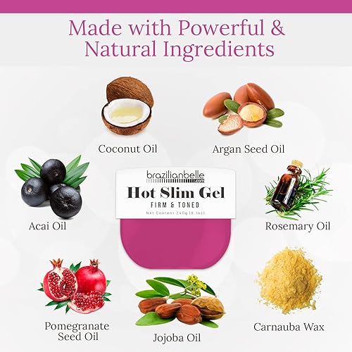 Miniatura 3 de Crema de celulitis en gel caliente con extracto de aceite de coco crema de sudor para ayudar a reafirmar tonificar y apretar la piel y reducir la