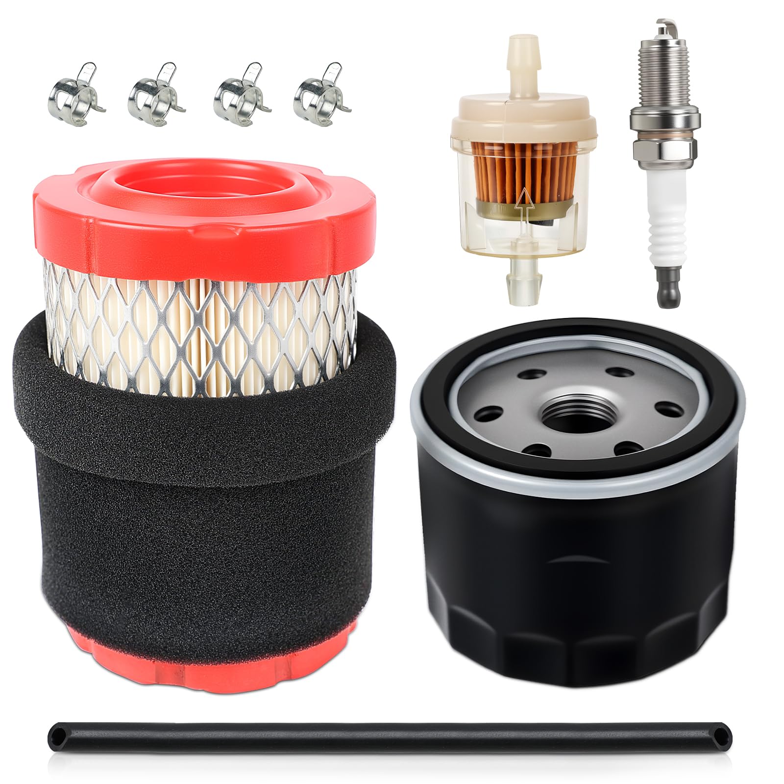 Air Filter 937-05066, 737-05066 Compatible with Cad XT1 LT42, XT1 - LT46, M-TD 547CC OHV PowerMore 4X90HU, 8X90KU, Troy -B ilt TB42, TB46, Crafts man T1300, T1500 Mowers with 951-12690 Oil Filter