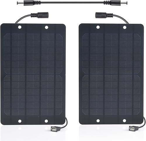 Miniatura 9 de Soshine Mini panel solar - Cargador de panel solar USB 5v 6w con monocristalino de alto rendimiento para cámara, bomba de agua, ventilador pequeño,