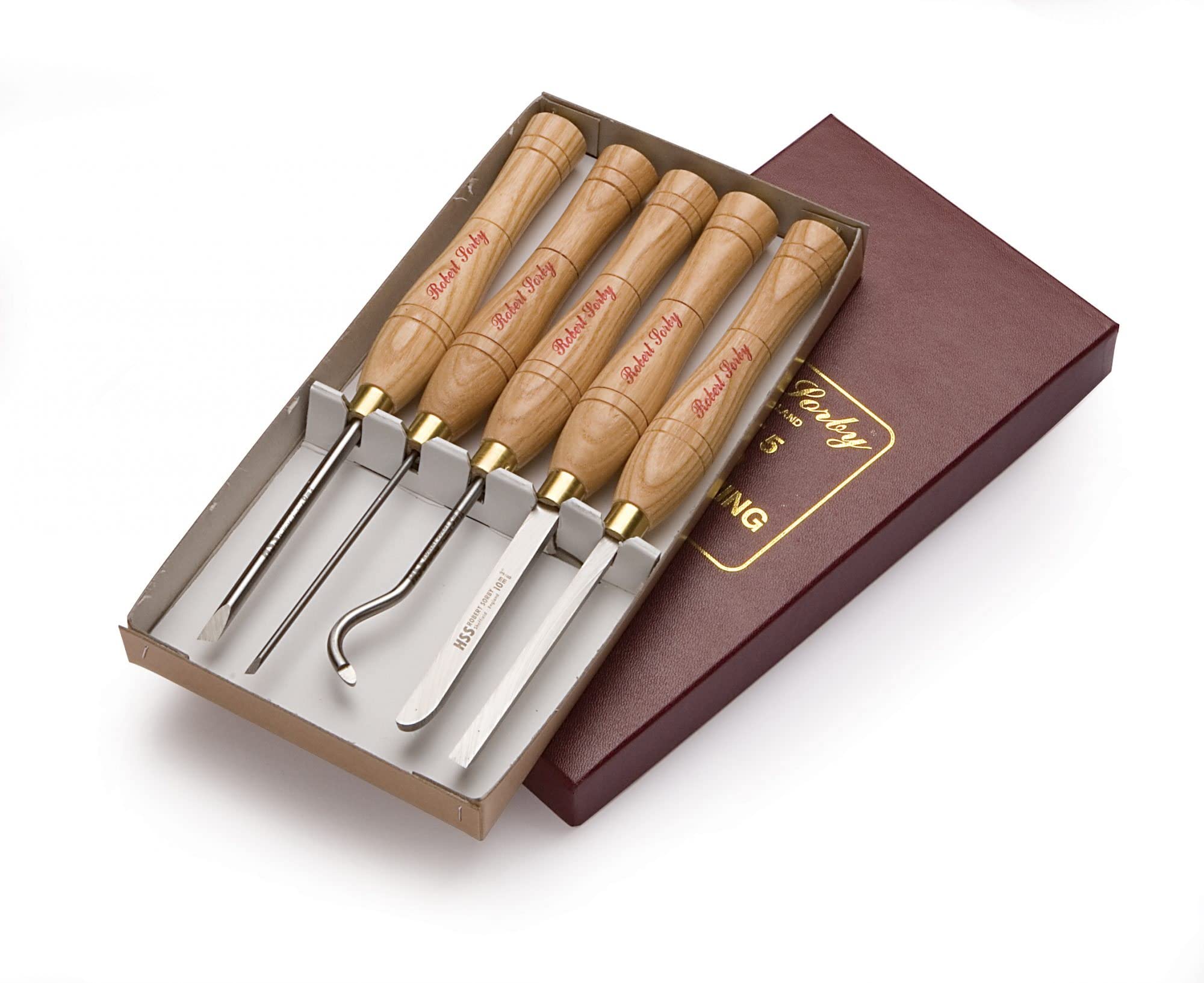 5pc. Robert Sorby #47HS Micro Hollowing/Spindle Set