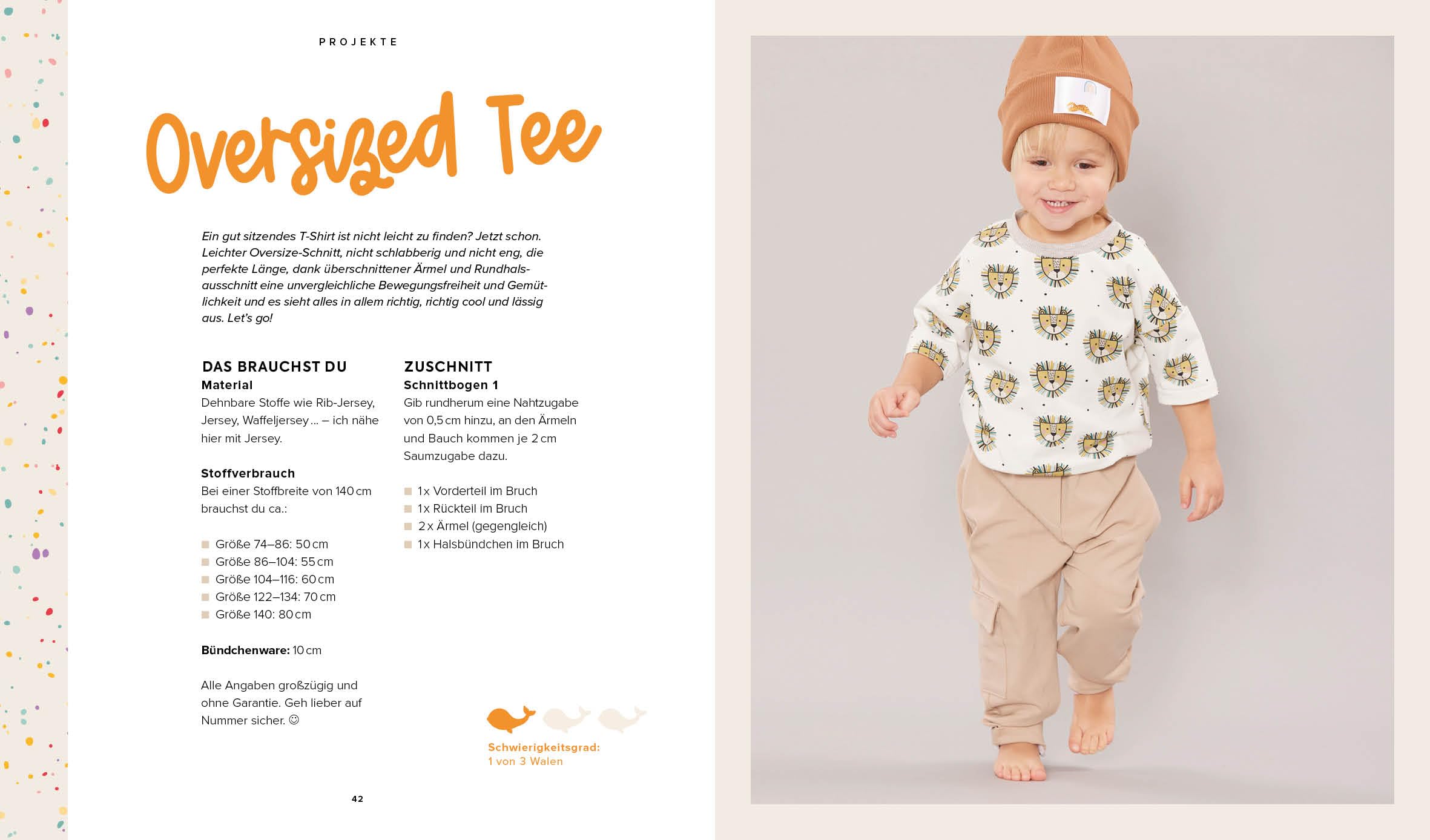 Sew happy! – Nähen für Babys und Kids mit @von.anne: Das Jersey-Nähbuch für Kleidung in den Größen 74–140 – Mit 4 Schnittmusterbogen