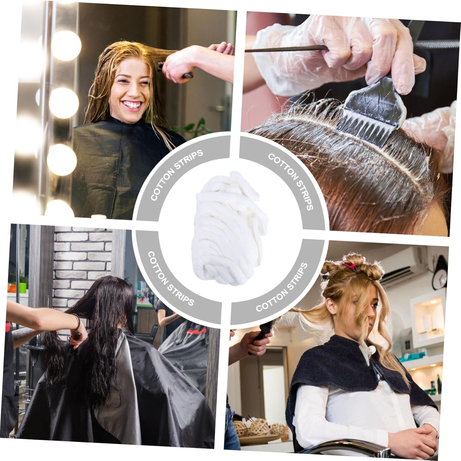 3rolls Disposable Pure Cotton Strips Cotton Rounds for Makeup Removal Nail Polish Pet Ear Cleaning and Craft Projects Gentle Skin