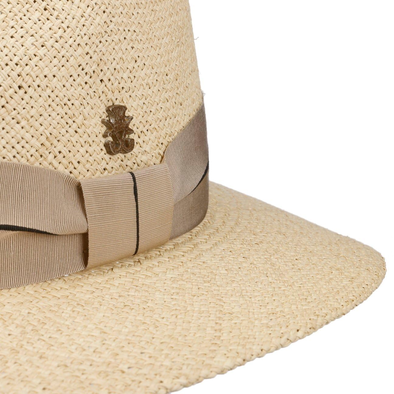 SOMBREROSHOP Andrew Sombrero Traveller de Paja Panama Cinta Multicolor Hecho en UE Hombre Primavera Verano