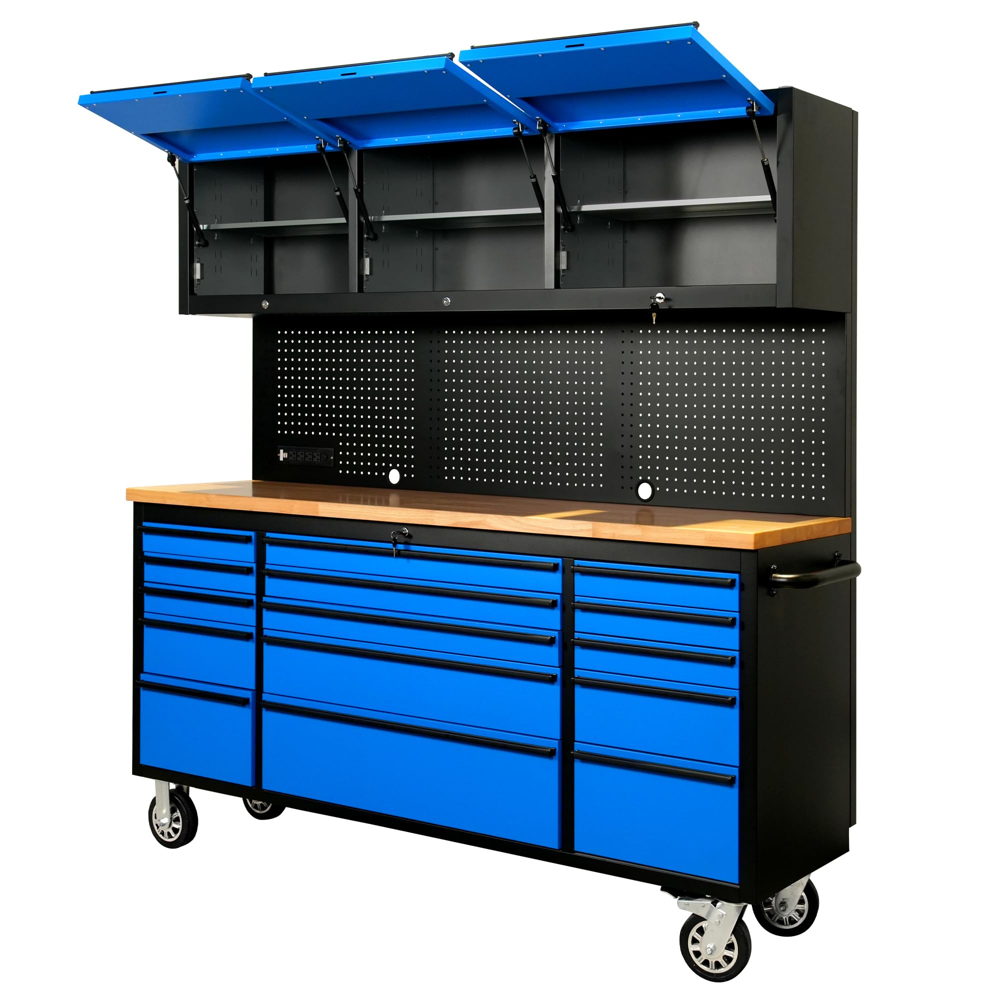 CT Copper Tailor 72-inch Rolling Tool Chest with Integrated Power Strip
