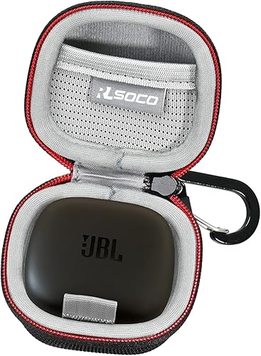RLSOCO Funda rígida para JBL Tune 225TWS/Tour PRO+/Live PRO+ True Wireless Earbud - Negro | Bolsa de almacenamiento a prueba de golpes, a prueba de