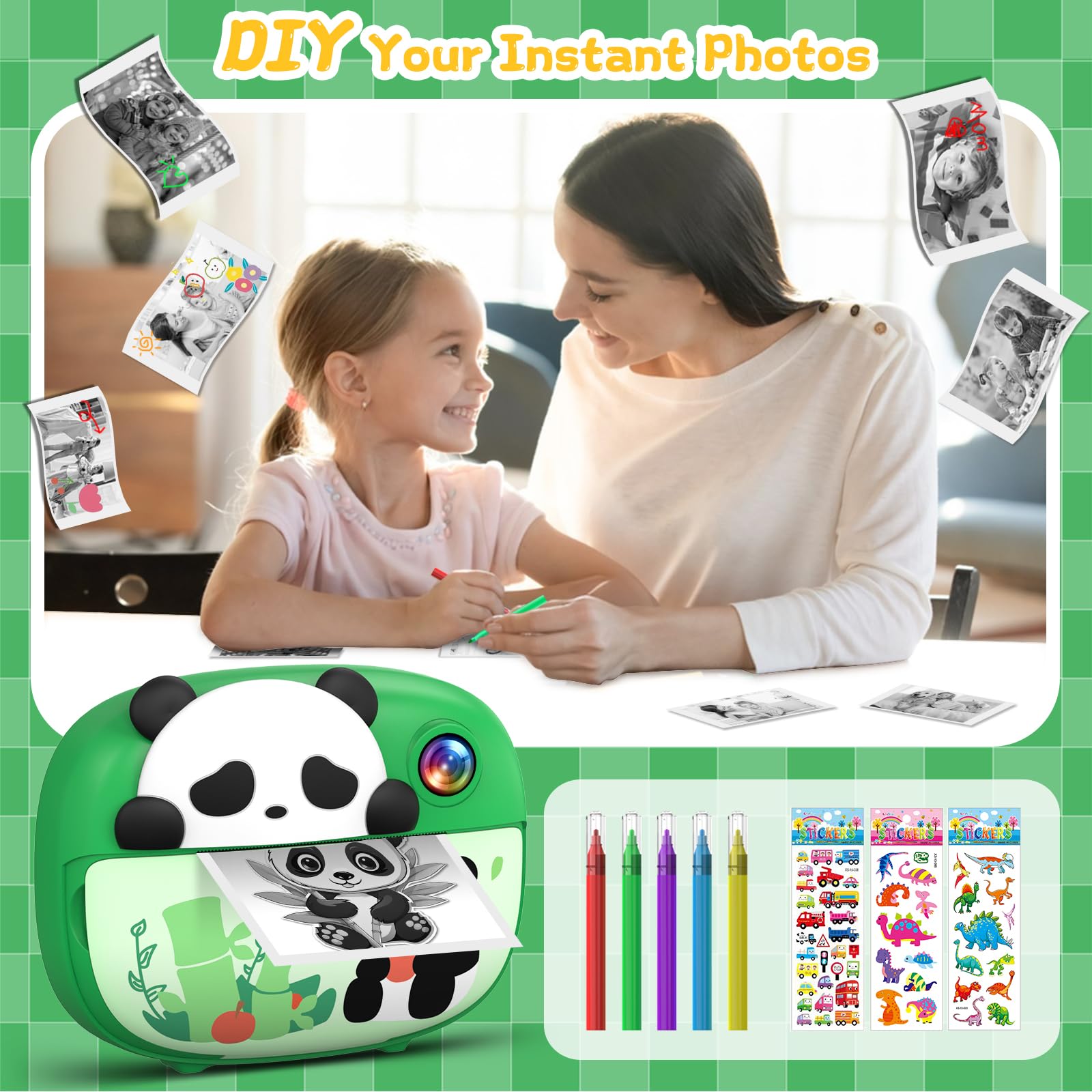 Macchina Fotografica Per Bambini Fotocamera Istantanea Bambini Ushining