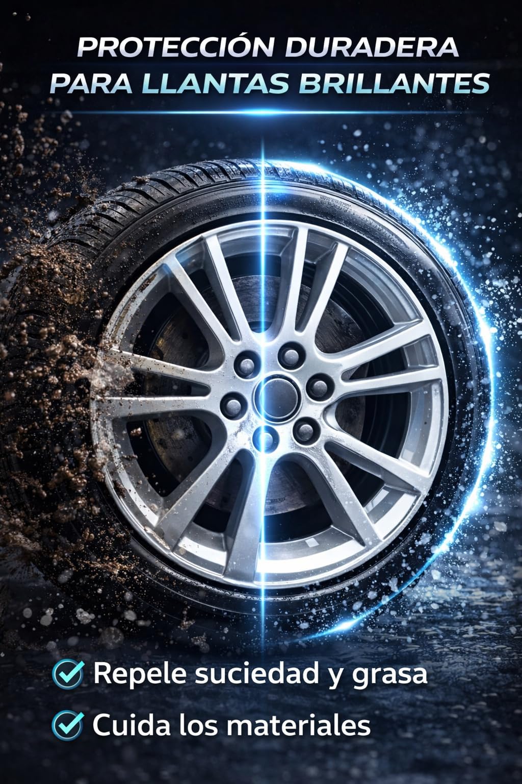 DETER CAR LLAN Limpia Llantas Profesional 5L | Desengrasante Potente, Para Llantas de Aluminio y Aleación, Elimina Polvo de Freno y Carbonilla, Elimina Suciedad Incrustada