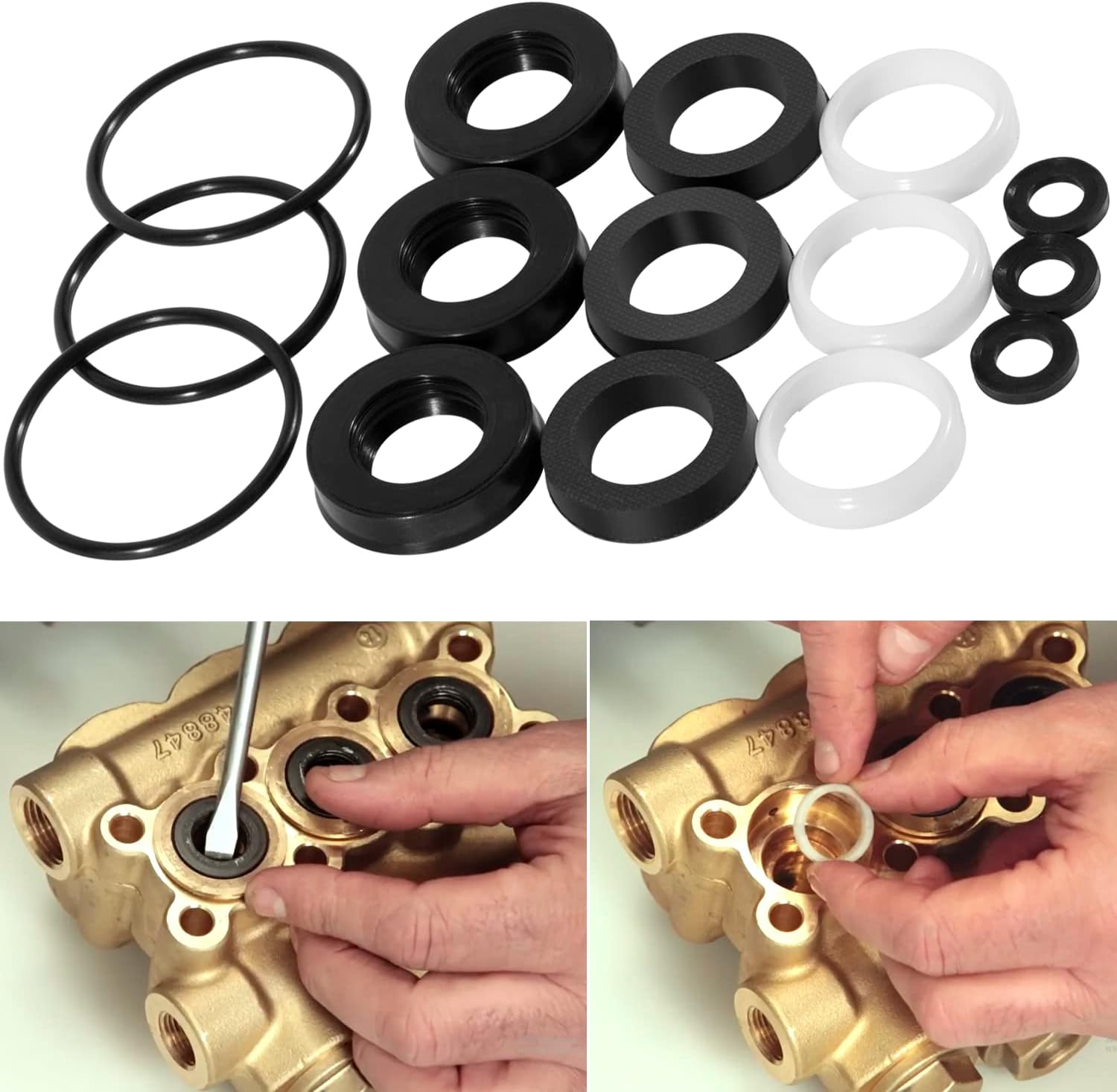 34262 Seal Kit for CAT Pump 66DX 6DX Pumps 6DX35G1I 6DX40G1I 66DX30G1I 66DX35G1I 66DX40G1I Model Pressure Washer Pump