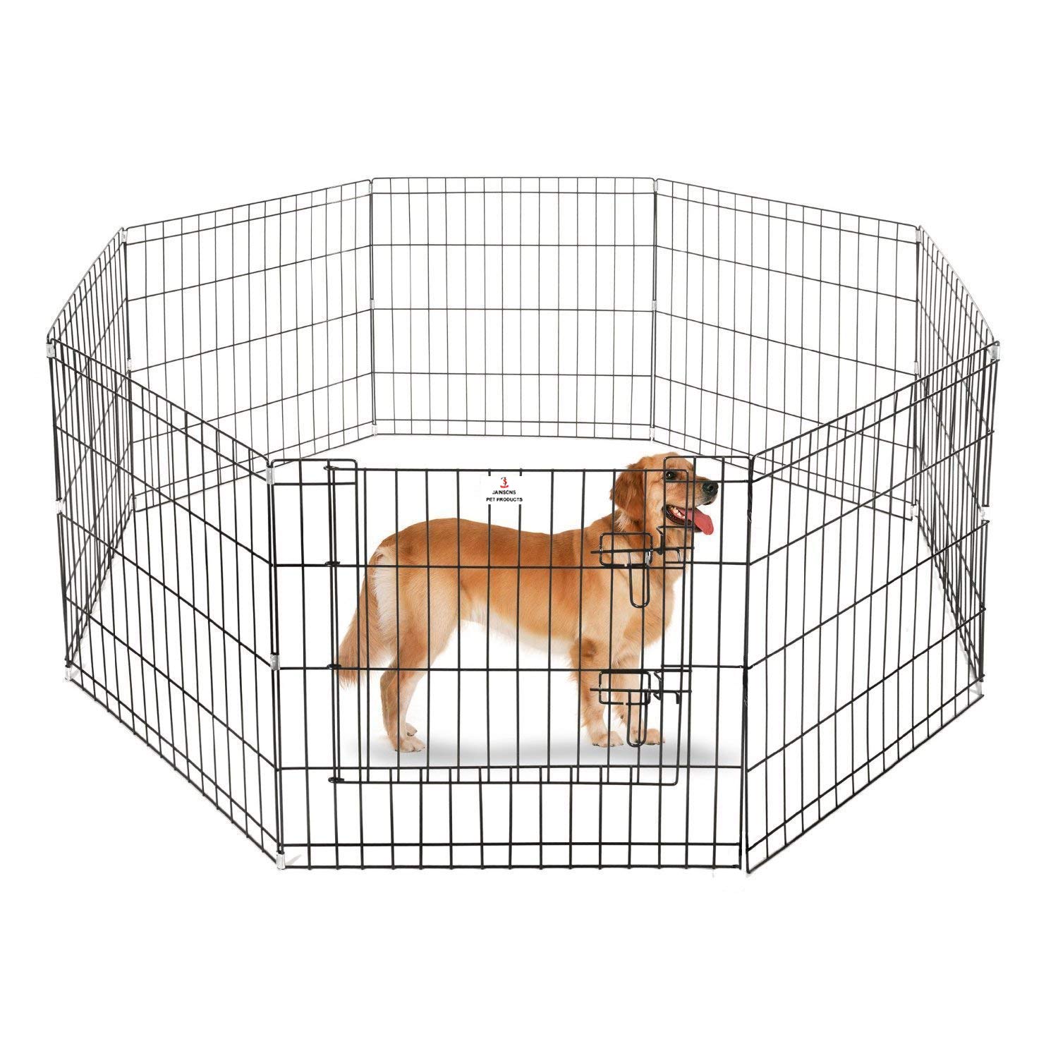 Jainsons Pet Products Foldable Metal Pet Dog Exercise Fence Pen with 8 Panels and a Gate (Size- 30x21.5 Inch) (B08W21RWCY) Amazon Price History, Amazon Price Tracker