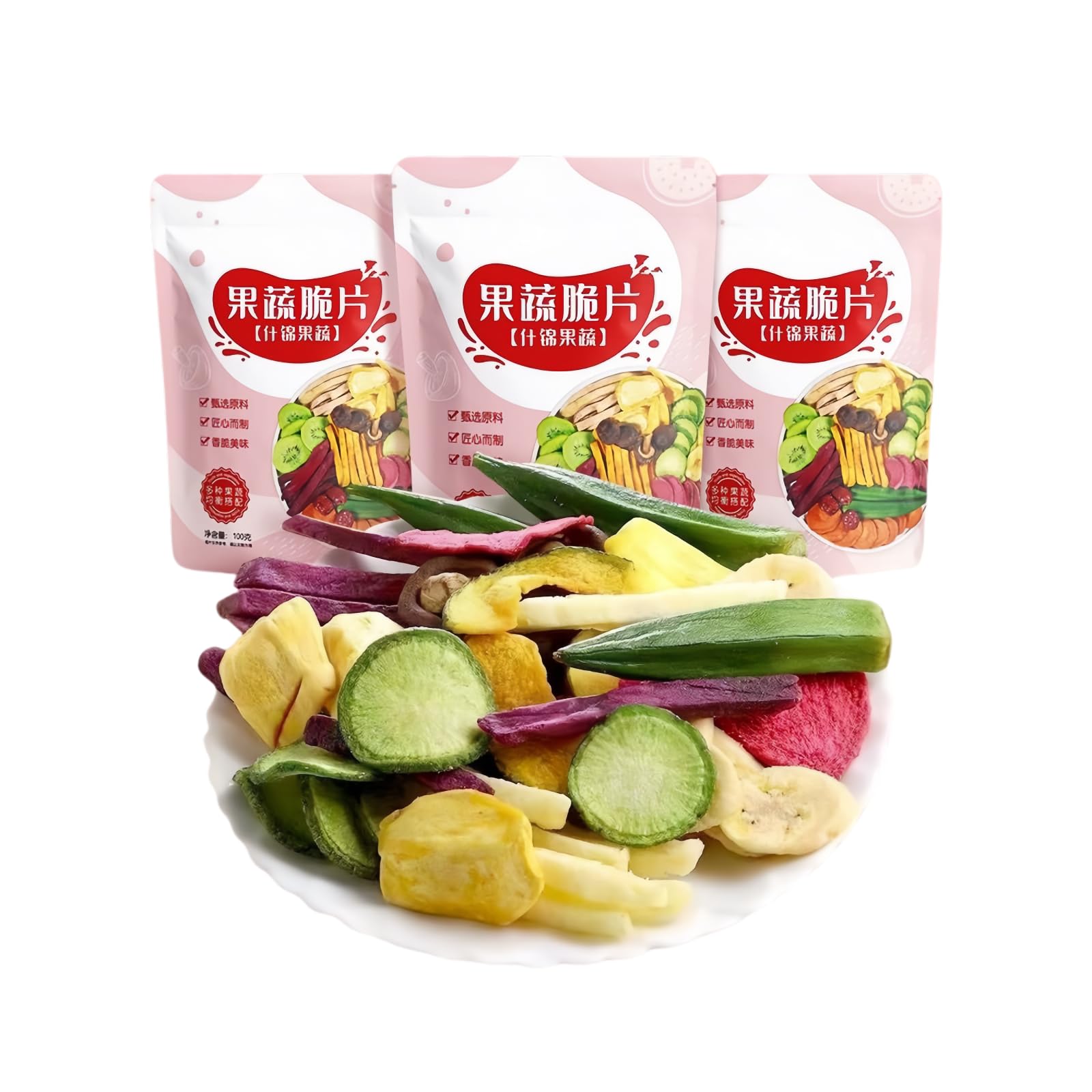 Mckona Crujientes Liofilizados de Fruta y Verdura 300g Snack Saludable