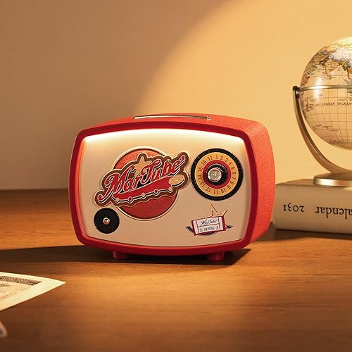 Altavoz Bluetooth retro occidental | Sonido HD | Inalámbrico portátil | Tiempo de reproducción de 15 horas | Luz nocturna | Lindo altavoz para el