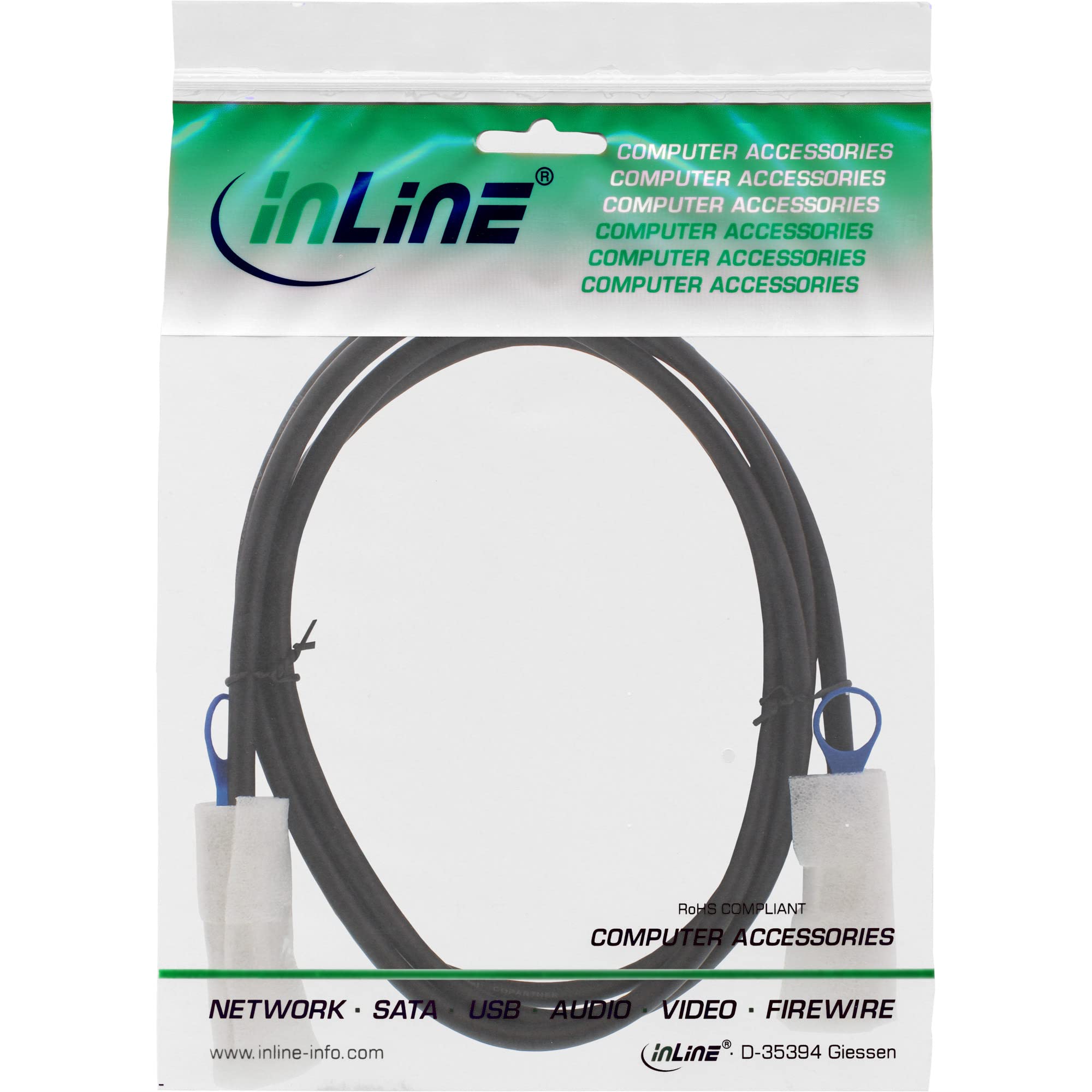 InLine 27623d Câble de raccordement Mini-SAS 26pin SFF SFF-8088 3 m