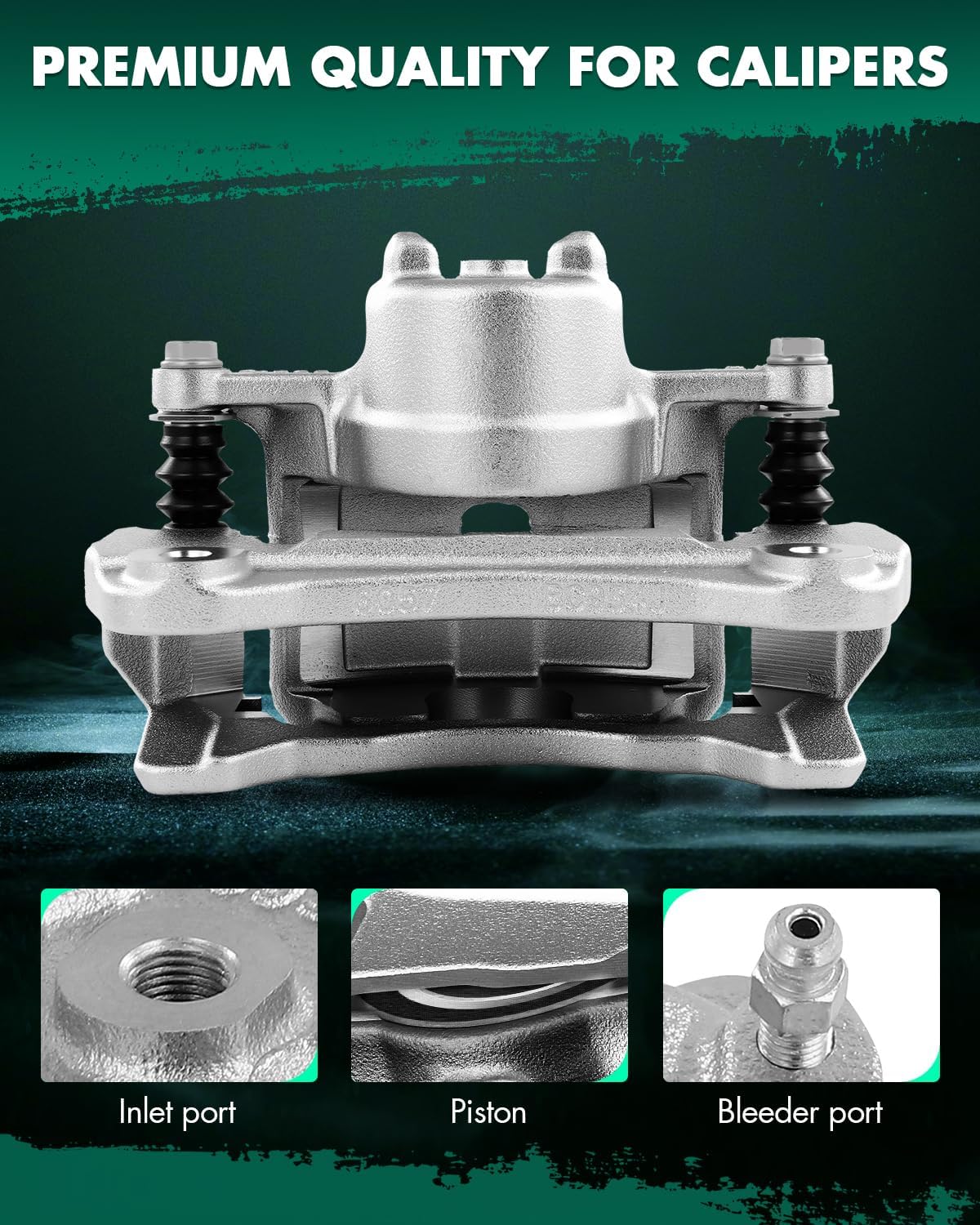 SCITOO Front Brake Calipers With Bracket 19B2614C 19B2615C Compatible For Mitsubishi For Eclipse 2006-2012,For Mitsubishi For Galant 2004-2009