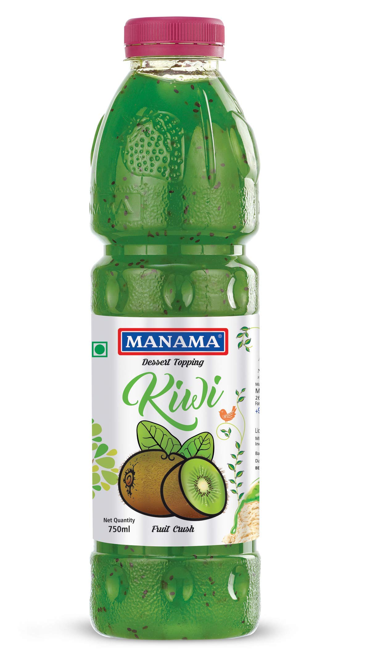 Manama Kiwi Crush | 750ml | Fruit Topping for Ice Creams, Cakes, Pastries and Shakes (B08BLCTD26) Amazon Price History, Amazon Price Tracker