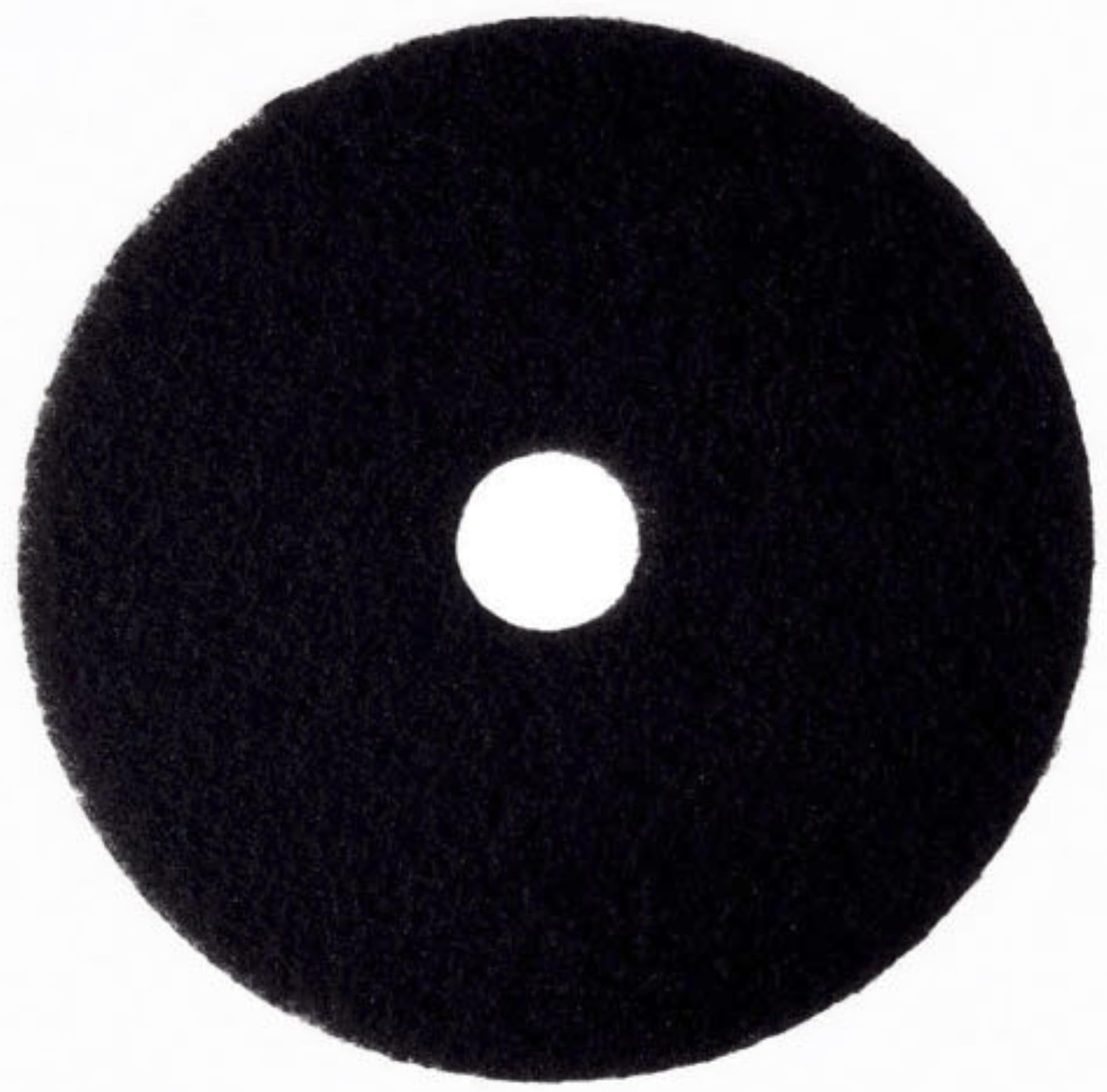 3M Black Stripper Floor Pad 7200, 16", Used