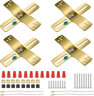 4-Pack 4-inch Light Fixture Swivel Crossbar kit, Universal Heavy Duty Mounting Bracket with All Hardware, for Chandelier Pendant Flushmount Wall Light Ceiling Fan, etc