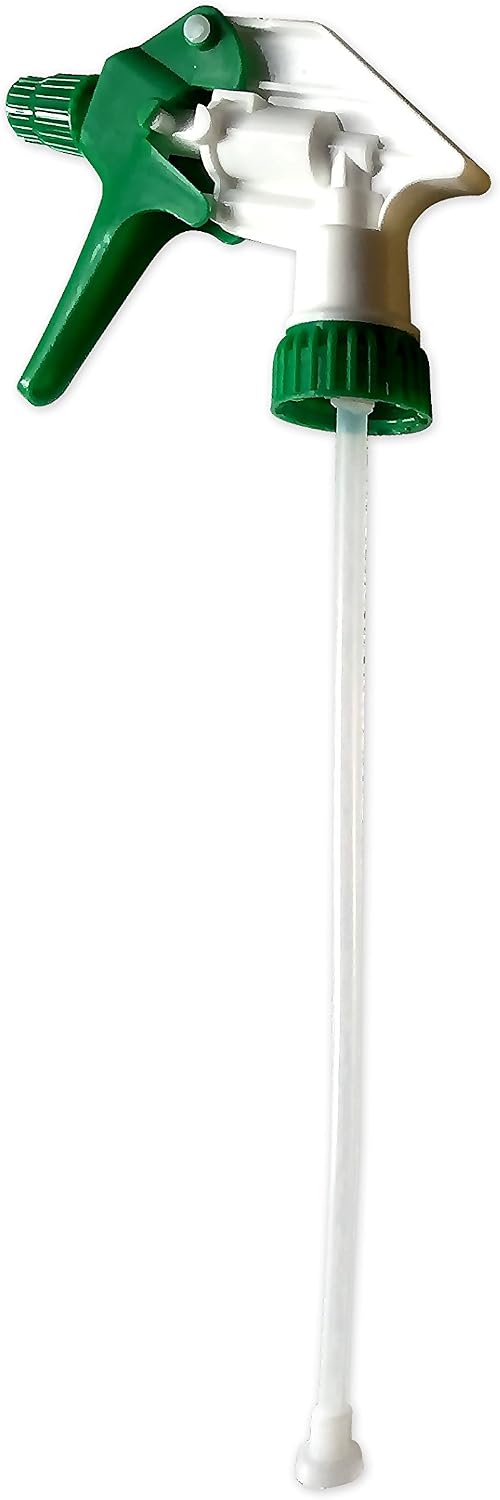 The Bucko Replacement Industrial Trigger Sprayers (12) – Trigger & Nozzle Spray Head for 32 Oz Bottles| Replacement Part for Spray Bottles