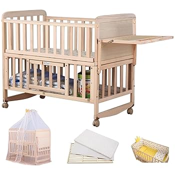 木製ベビーベッド 70x120cm 寝具セット Amazon.co.jp: RiZKiZ 木製ベビーベッド 120×70cm 【ナチュラル