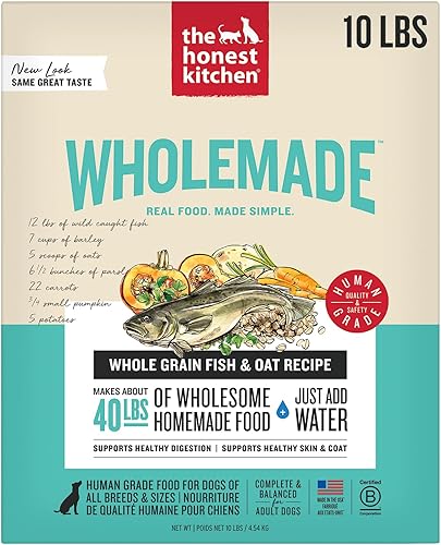 Miniatura 11 de The Honest Kitchen Human Grade Wholemade™ Alimento Deshidratado para Perros de Grano Integral - Comida Completa y Equilibrada o Complemento - Carne