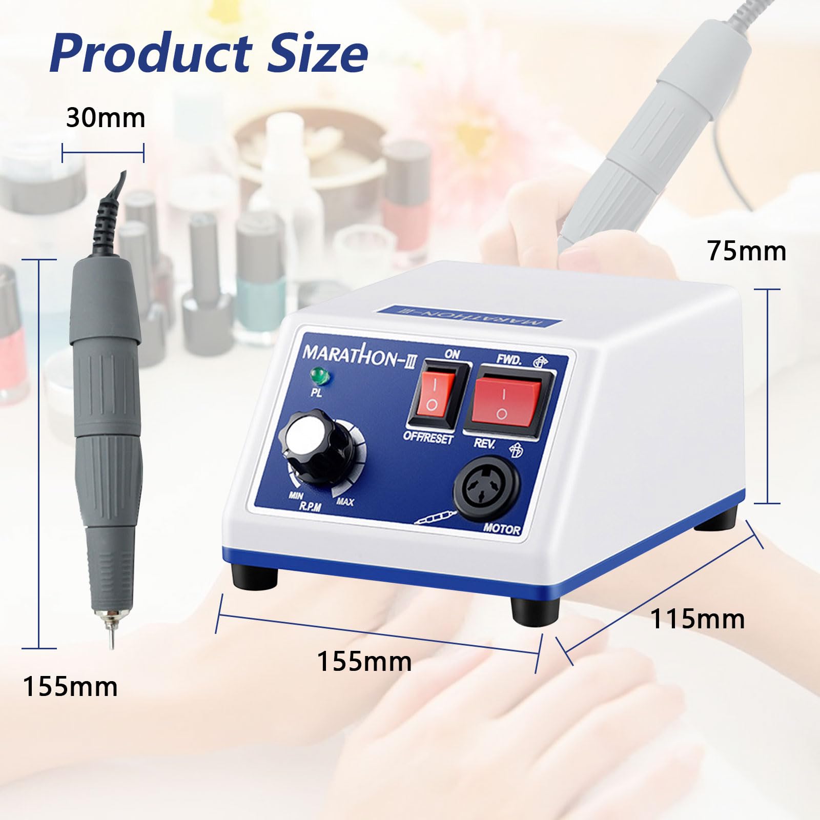 Micromotore Lucidatrice, Lucidatrice Da Laboratorio Per Gioielli, 65 W, 220 V, Micromotore Elettrico, 35.000 Giri/Min, Smerigliatrice Elettrica Per Gioielli Da Laboratorio, Ceramica E Lavori Su Vetro