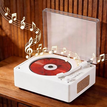 Beikuer Portable Bluetooth CD Player with Hi-Fi Speakers