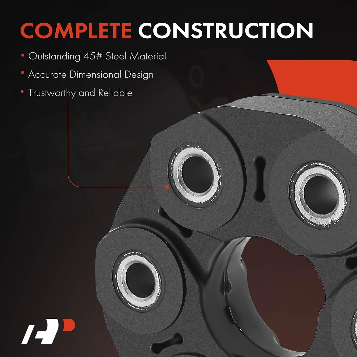 A-Premium Drive Shaft Coupler Flex Joint Propshaft Coupling with Bolts Compatible with BMWE 90 318i 2001-2011 E30 E36 E46 E91 E93 E92 E12 E28 E34 E60, with accessory, Replace# 12456212