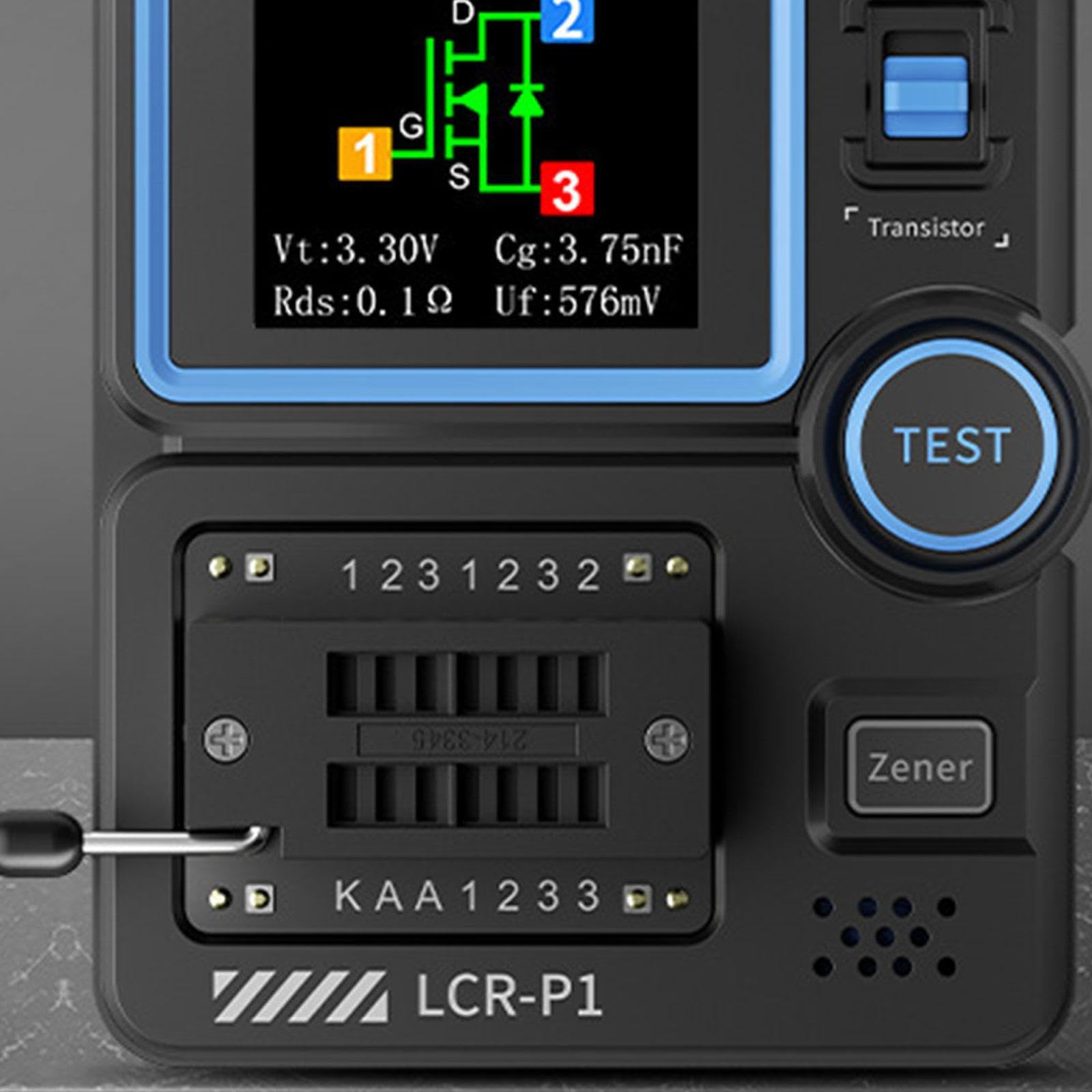 Kit tester per transistor portatile con display a colori che misura vari componenti in modo efficiente sia per hobbisti che per professionisti Kit tester per transistor Componente elettronico