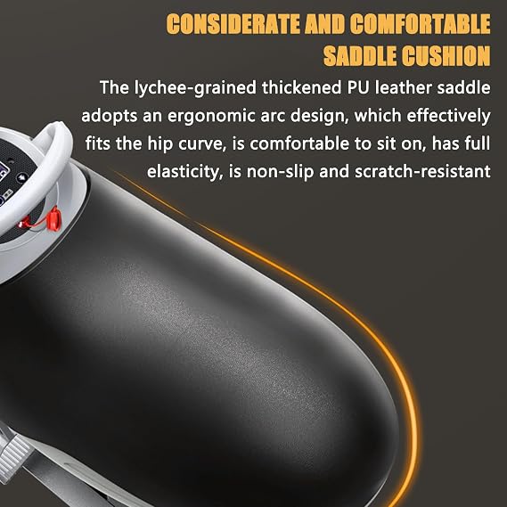 Indoor Horse Riding Machine, Electric 3D Simulation Horse Riding Fitness Machine, 20 Speed Adjustment, 3 Automatic Programs, for Horse Riding Simulation and Abdominal Exercises