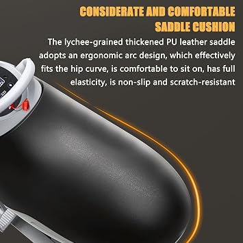 Indoor Horse Riding Machine, Electric 3D Simulation Horse Riding Fitness Machine, 20 Speed Adjustment, 3 Automatic Programs, for Horse Riding Simulation and Abdominal Exercises